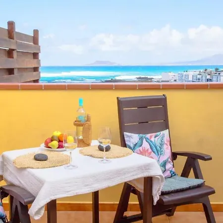 Sara E Gino Fuerteventura Carlos Penthouse Sea View & Terrace * Corralejo